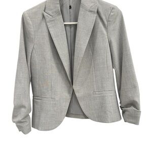 Women’s Light Gray Tailored Blazer Jacket